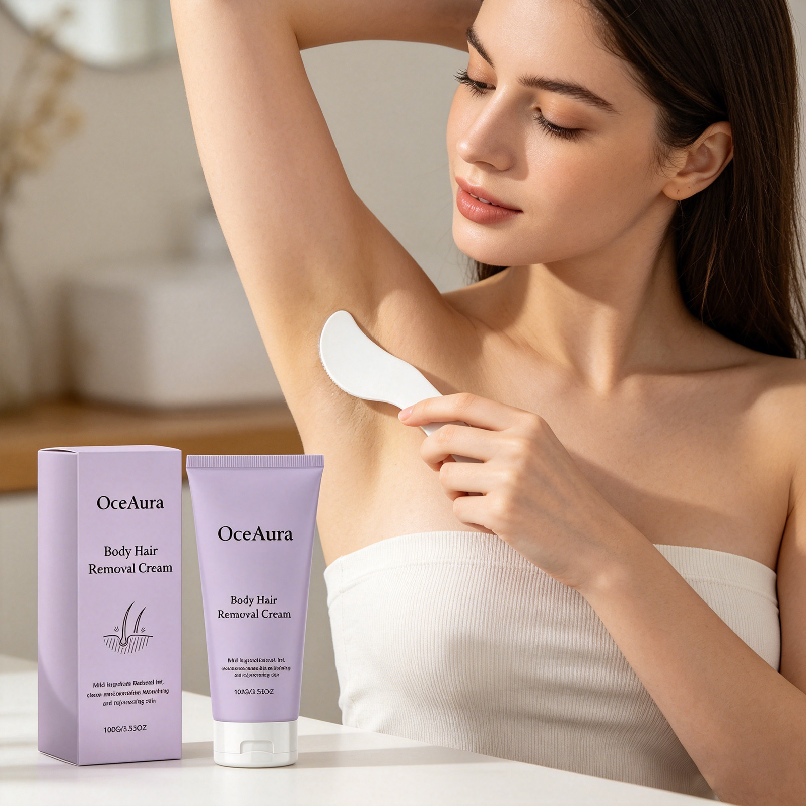 Hair Care Honey - โอเซออรา ครีมกำจัดขนตามร่างกาย สำหรับใต้วงแขน ขา แขน ให้ผิวเนียนนุ่ม