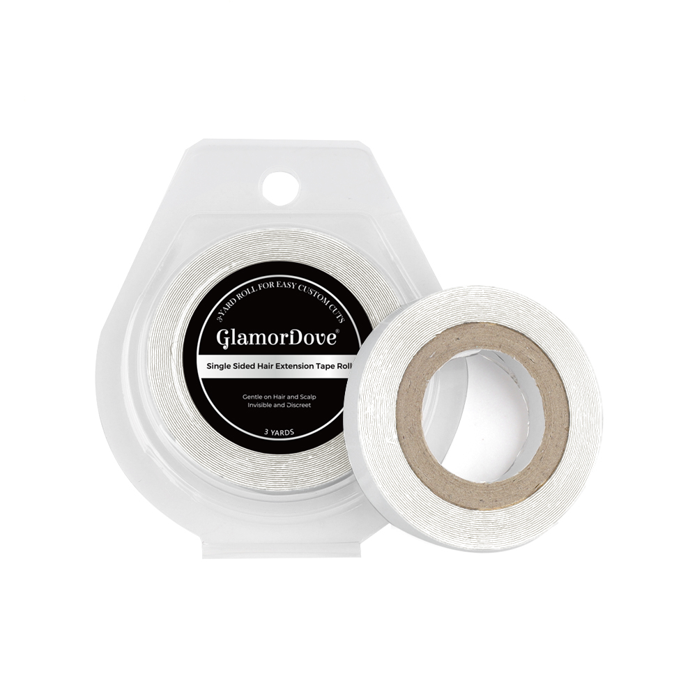 Hair Extension Tape In - GlamourDove 3Y ม้วนเทปด้านเดียวสําหรับเทป Weft & เทปต่อผม,