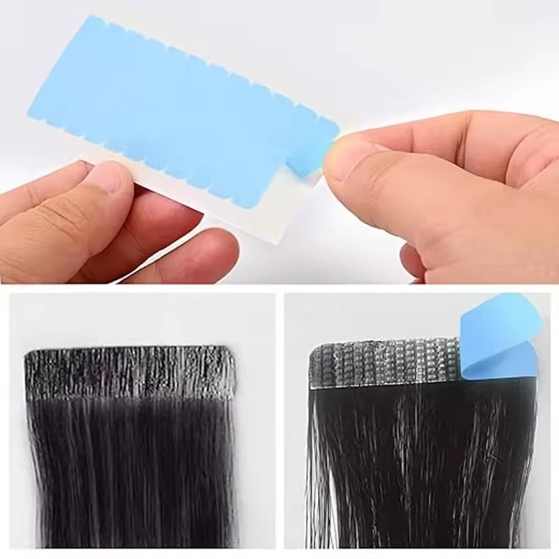Hair Extension Tape In - เทปเปลี่ยนผมสองด้านสำหรับต่อผมหรือวิกผมแบบลูกไม้ 5/10/15 แผ่น 60/120/240 ชิ้น เทปกาวต่อผม