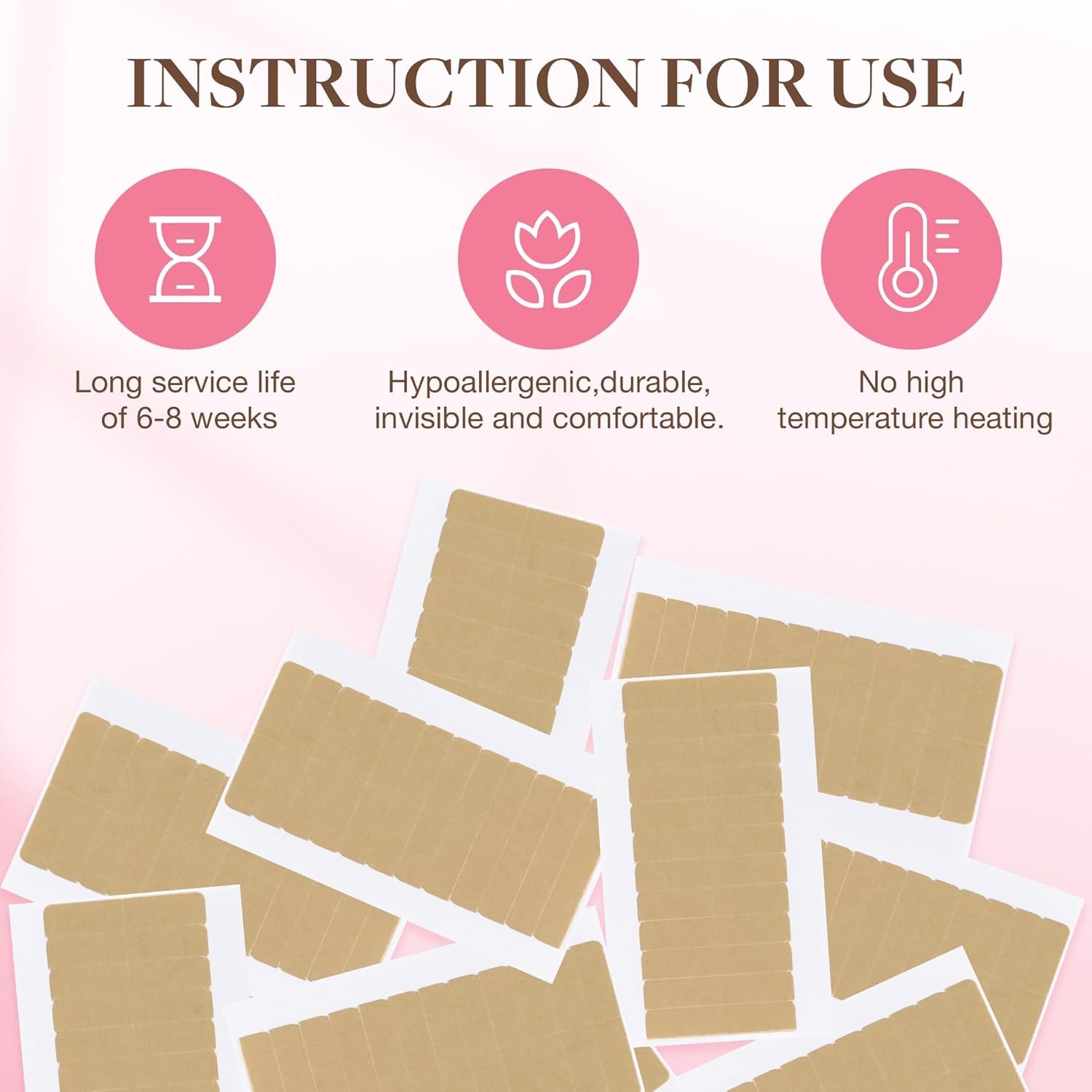 72 แท็บ (6 แผ่น) เทปต่อผม เทปก - Hair Extension Tape In บทวิจารณ์และราคา