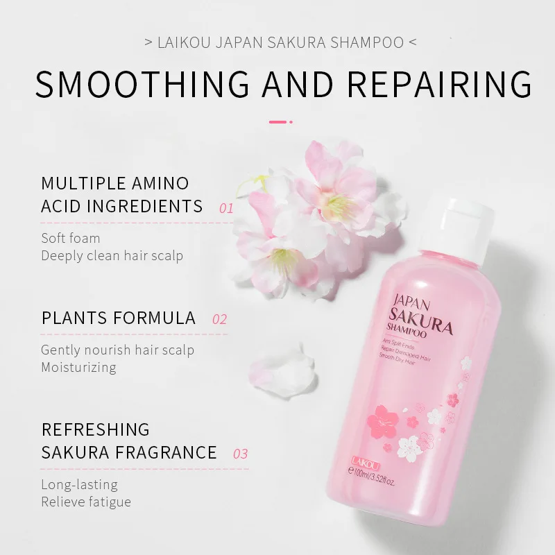 LAIKOU ญี่ปุ่น Sakura แชมพูซ่อ - Hair Care Korean Products บทวิจารณ์และราคา