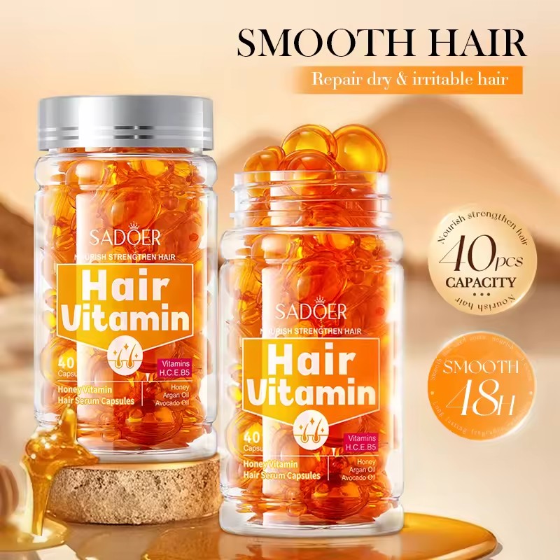 40 ชิ้นผมวิตามินแคปซูลน้ํามัน  - Hair Care Honey บทวิจารณ์และราคา