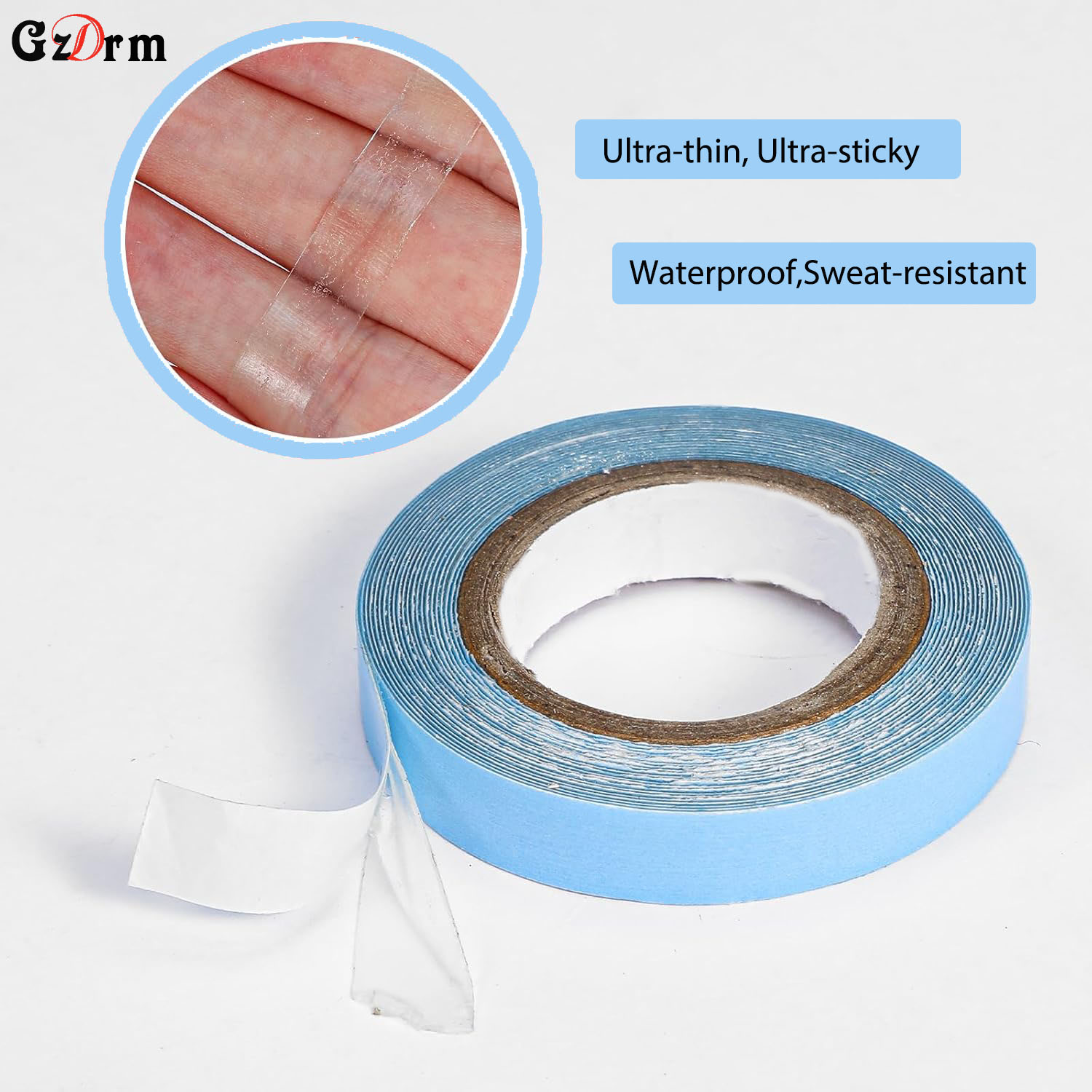 เทปติดผมสีฟ้า 3 หลา เทปกาวสองห - Hair Extension Tape In บทวิจารณ์และราคา
