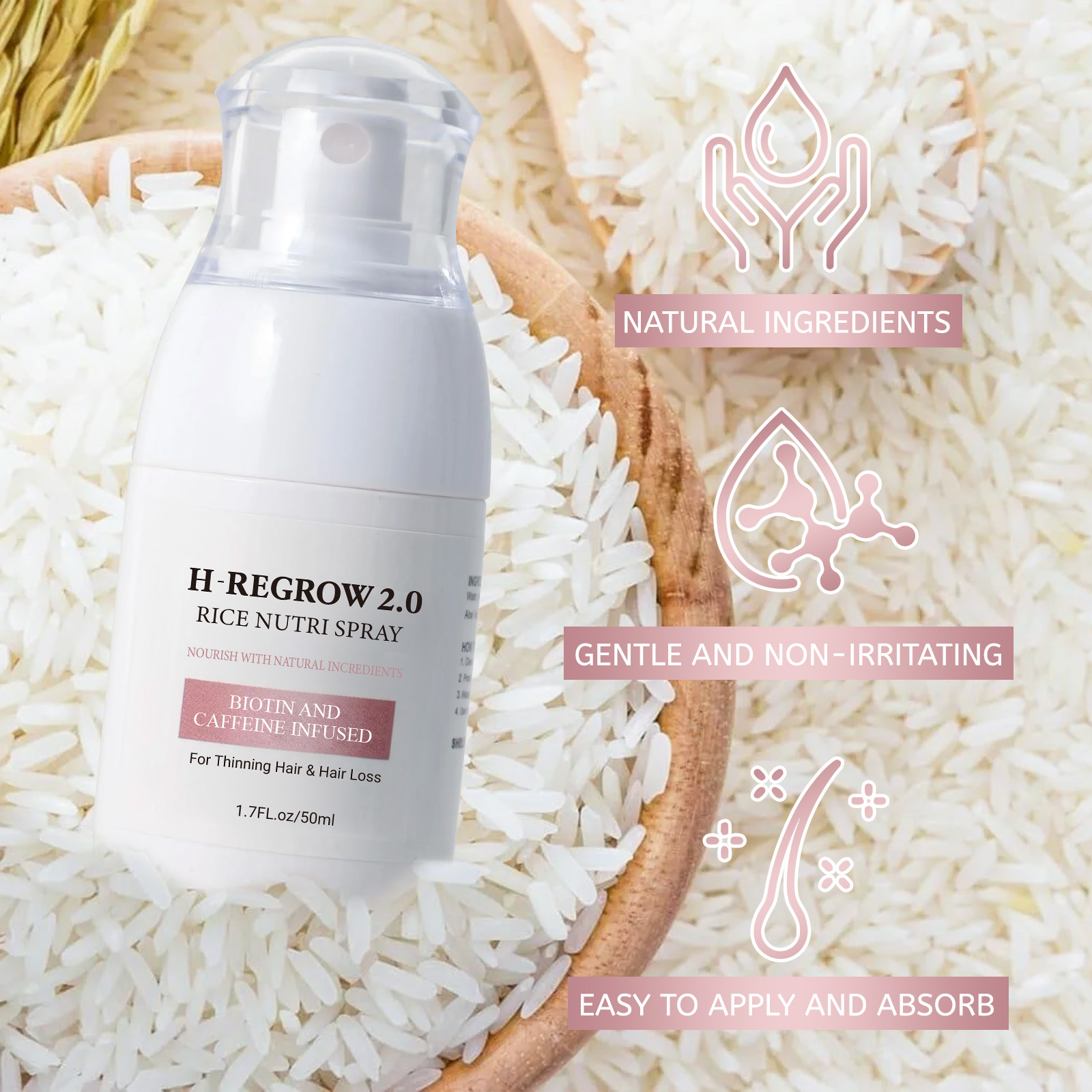สเปรย์กระตุ้นการเจริญเติบโตของ - Hair Care Korean Products บทวิจารณ์และราคา